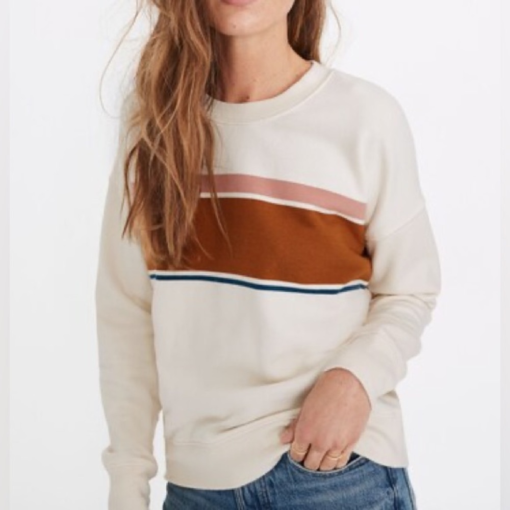 Madewell Mainstay Sweatshirt Kimball Stripe